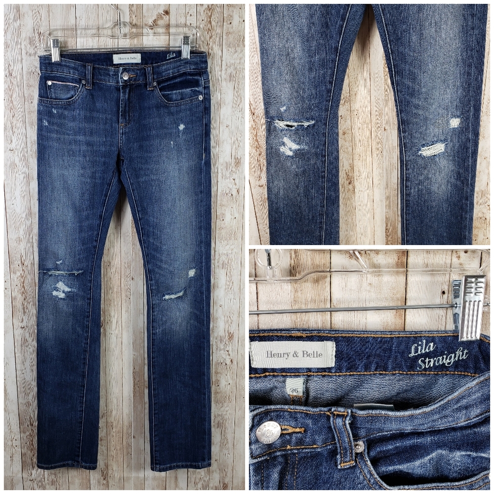 Henry & Belle Lila Straight Jean Sz 26